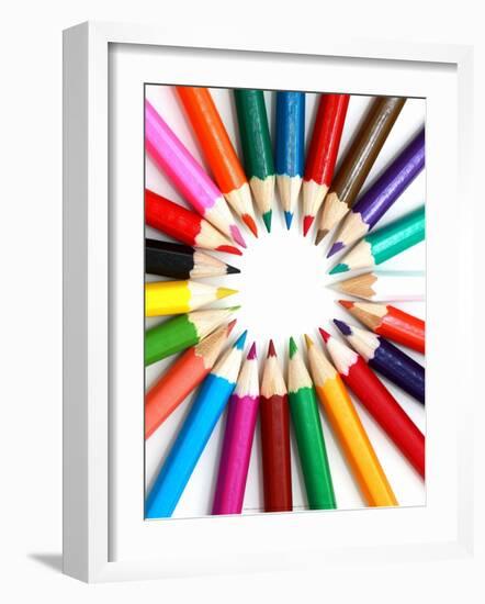 Colored Pencils-null-Framed Art Print