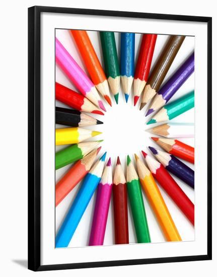 Colored Pencils-null-Framed Art Print