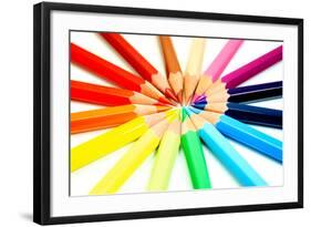 Colored Pencils-Michael Tompsett-Framed Art Print