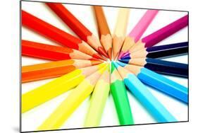 Colored Pencils-Michael Tompsett-Mounted Art Print