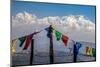 Colored Prayer Flags Flutter in Front of the Majestic Kanchenjunga-Roberto Moiola-Mounted Photographic Print