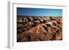 Colored Rocks near Wu Cai Wan in the Gobi Desert, Xinjiang, Western China., 2007 (Photo)-Ira Block-Framed Giclee Print