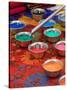 Colored Sand Used by Tibetan Monks for Sand Painting, Savannah, Georgia, USA-Joanne Wells-Stretched Canvas