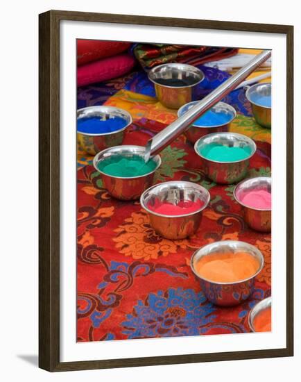 Colored Sand Used by Tibetan Monks for Sand Painting, Savannah, Georgia, USA-Joanne Wells-Framed Premium Photographic Print