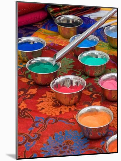 Colored Sand Used by Tibetan Monks for Sand Painting, Savannah, Georgia, USA-Joanne Wells-Mounted Photographic Print