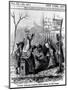 Colored Scholars Learning Their Lessons on the Street, from "Harper's Weekly," 1867-null-Mounted Giclee Print