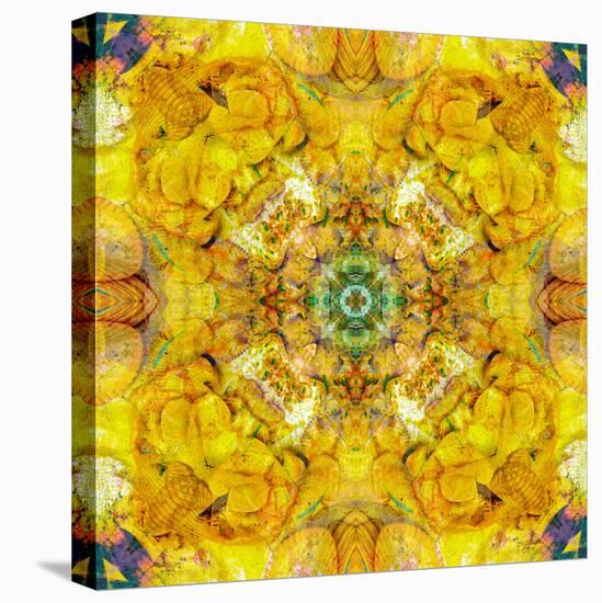 Colored Seworld Mandala-Alaya Gadeh-Stretched Canvas