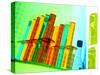 Colored Test Tubes-null-Stretched Canvas