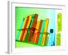 Colored Test Tubes-null-Framed Photographic Print