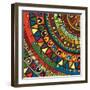 Colored Tribal Design, Abstract Art-Richard Laschon-Framed Photographic Print