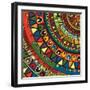 Colored Tribal Design, Abstract Art-Richard Laschon-Framed Photographic Print