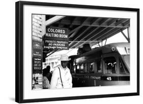 Colored waiting room' in North Carolina, 1940-Jack Delano-Framed Photographic Print