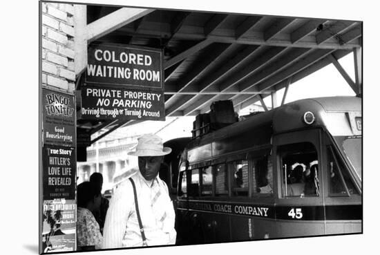 Colored waiting room' in North Carolina, 1940-Jack Delano-Mounted Photographic Print