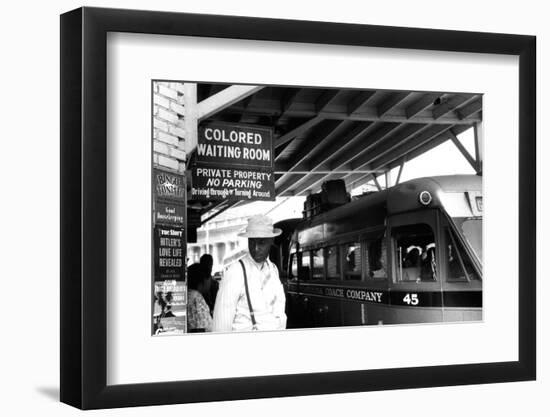 Colored waiting room' in North Carolina, 1940-Jack Delano-Framed Photographic Print