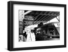 Colored waiting room' in North Carolina, 1940-Jack Delano-Framed Photographic Print