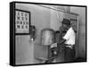 "Colored" Water Cooler in Streetcar Terminal, Oklahoma City, Oklahoma-Russell Lee-Framed Stretched Canvas