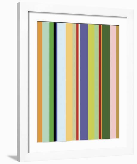 Colorfield Stripe-Dan Bleier-Framed Art Print