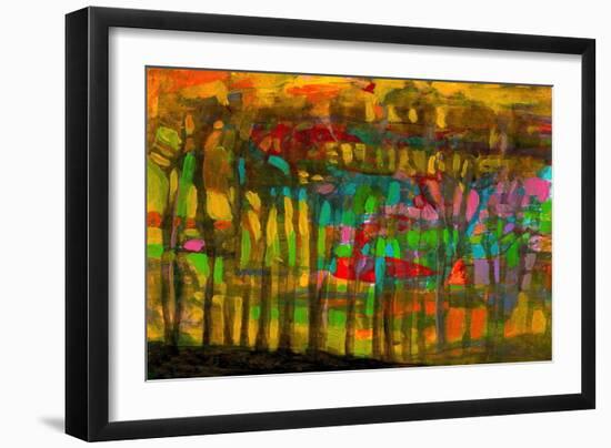 Colorful Abstract 4-Howie Green-Framed Art Print