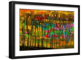 Colorful Abstract 4-Howie Green-Framed Art Print