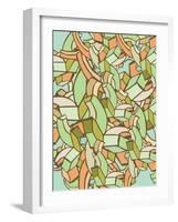 Colorful Abstract Background-gudron-Framed Art Print