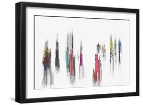 Colorful Abstract Digital Painting for Background-10incheslab-Framed Art Print