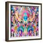 Colorful Abstract Floral Pattern-Tanor-Framed Art Print