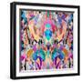 Colorful Abstract Floral Pattern-Tanor-Framed Art Print