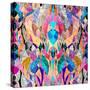 Colorful Abstract Floral Pattern-Tanor-Stretched Canvas