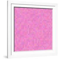 Colorful Abstract Geometric Background. Pixel Background. Retro Grunge Poster Design. Background Ab-LEAF87-Framed Art Print