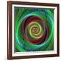 Colorful Abstract Geometric Spiral Design Background-David Zydd-Framed Photographic Print