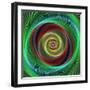 Colorful Abstract Geometric Spiral Design Background-David Zydd-Framed Photographic Print