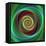 Colorful Abstract Geometric Spiral Design Background-David Zydd-Framed Stretched Canvas