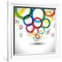 Colorful Abstract Icons of Cogwheel or Gears-smarnad-Framed Art Print