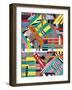 Colorful Abstract Lines-Jen Bucheli-Framed Art Print