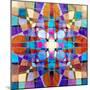 Colorful Abstract Pattern-Tanor-Mounted Art Print