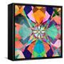 Colorful Abstract Pattern-Tanor-Framed Stretched Canvas