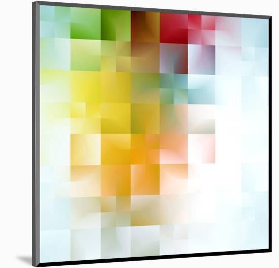 Colorful Abstract Shapes-null-Mounted Art Print