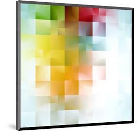 Colorful Abstract Shapes-null-Mounted Art Print