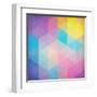 Colorful Abstract Triangles-art_of_sun-Framed Art Print