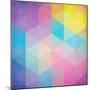 Colorful Abstract Triangles-art_of_sun-Mounted Premium Giclee Print