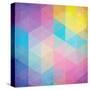 Colorful Abstract Triangles-art_of_sun-Stretched Canvas