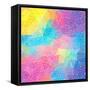 Colorful Abstract Triangles-art_of_sun-Framed Stretched Canvas