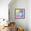 Colorful Abstract Triangles-art_of_sun-Framed Art Print displayed on a wall