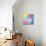 Colorful Abstract Triangles-art_of_sun-Mounted Art Print displayed on a wall