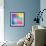 Colorful Abstract Triangles-art_of_sun-Framed Art Print displayed on a wall