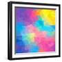 Colorful Abstract Triangles-art_of_sun-Framed Art Print