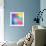 Colorful Abstract Triangles-art_of_sun-Framed Art Print displayed on a wall
