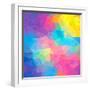 Colorful Abstract Triangles-art_of_sun-Framed Art Print