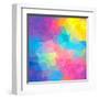 Colorful Abstract Triangles-art_of_sun-Framed Art Print