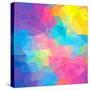 Colorful Abstract Triangles-art_of_sun-Stretched Canvas